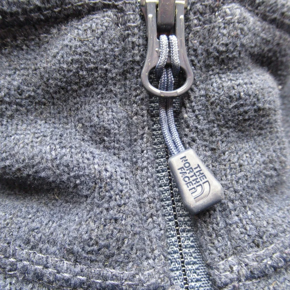The North Face Jacket Mens XL Blue Pockets Raglan Sleeve Full Zip Fleece Outdoor